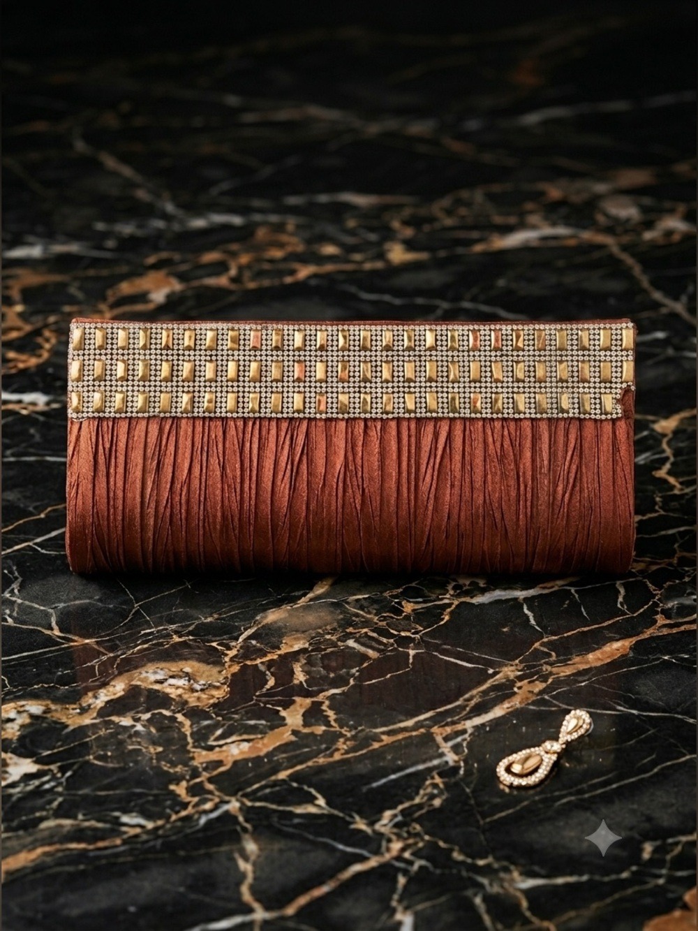 Unbranded Satin Evening Clutch Bag Purse